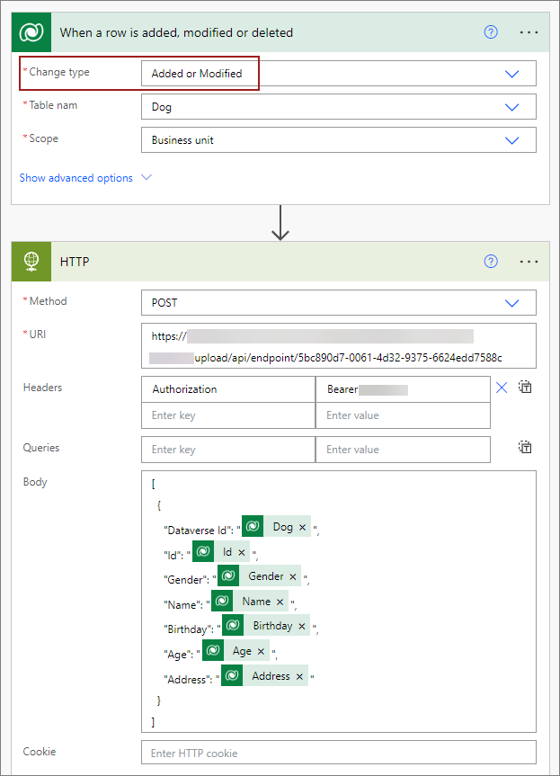 Power Automate Workflow Content